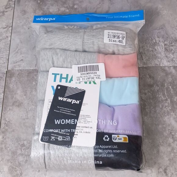 Womens Underwear, Cotton Mid Waist No Muffin Top Full Coverage Brief 4XL - Picture 6 of 9